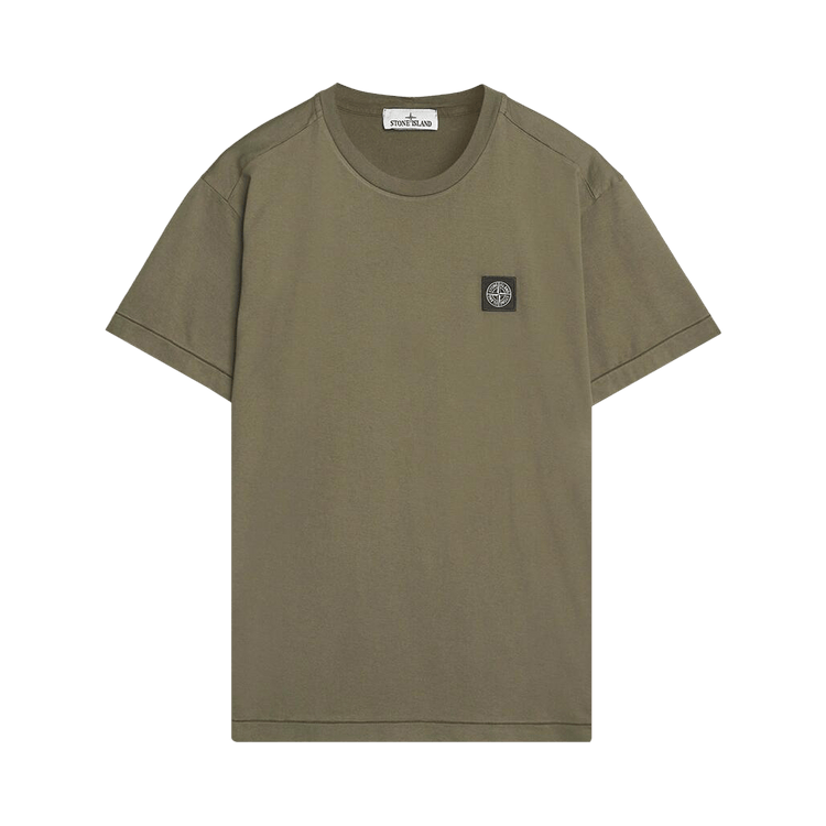 Stone Island Garment Dyed Logo T-Shirt "Military Green"