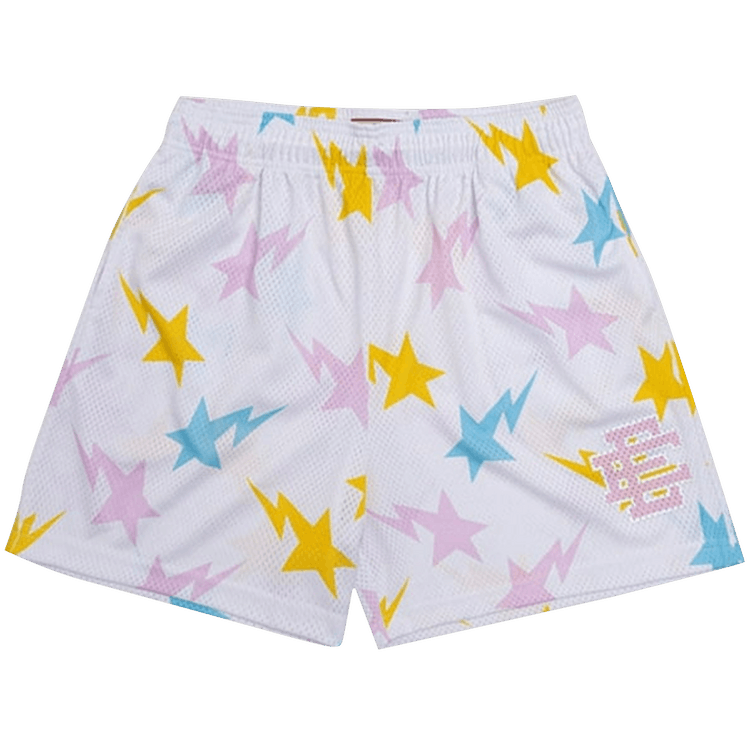 Eric Emanuel x BAPE EE Basic Short "White/Yellow/Blue/Pink"