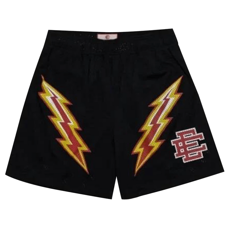 Eric Emanuel EE Basic Lightning Bolt Short "Black/Yellow/Red"