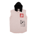 Raf Simons Plaid Sleeveless Hooded Shirt "Red/White/Black"