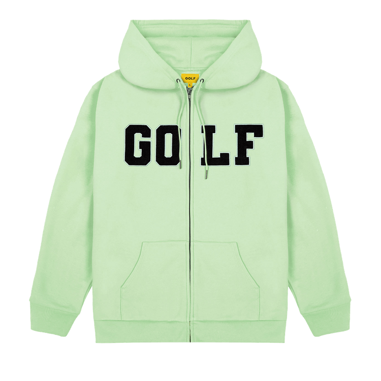 GOLF WANG College Cord Zip Up Hoodie "Mint"