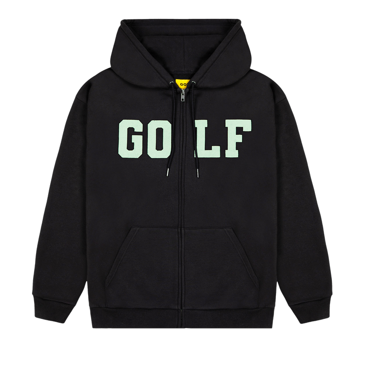 GOLF WANG College Cord Zip Up Hoodie "Black"