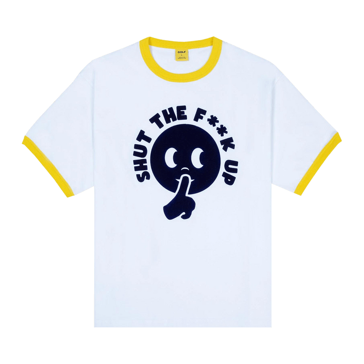 GOLF WANG STFU Ringer Tee "White"