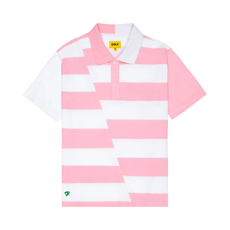 GOLF WANG Shift Short-Sleeve Polo "Pink/White"