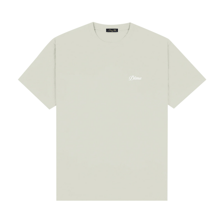Dime Cursive Small Logo T-Shirt "Charcoal Moss"