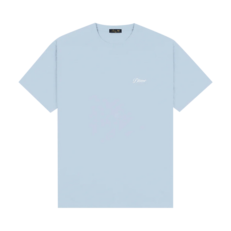 Dime Cursive Small Logo T-Shirt "Blue Fog"