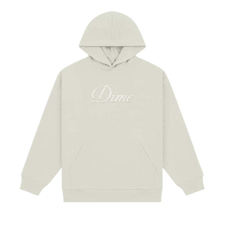 Dime Cursive Hoodie "Charcoal Moss"