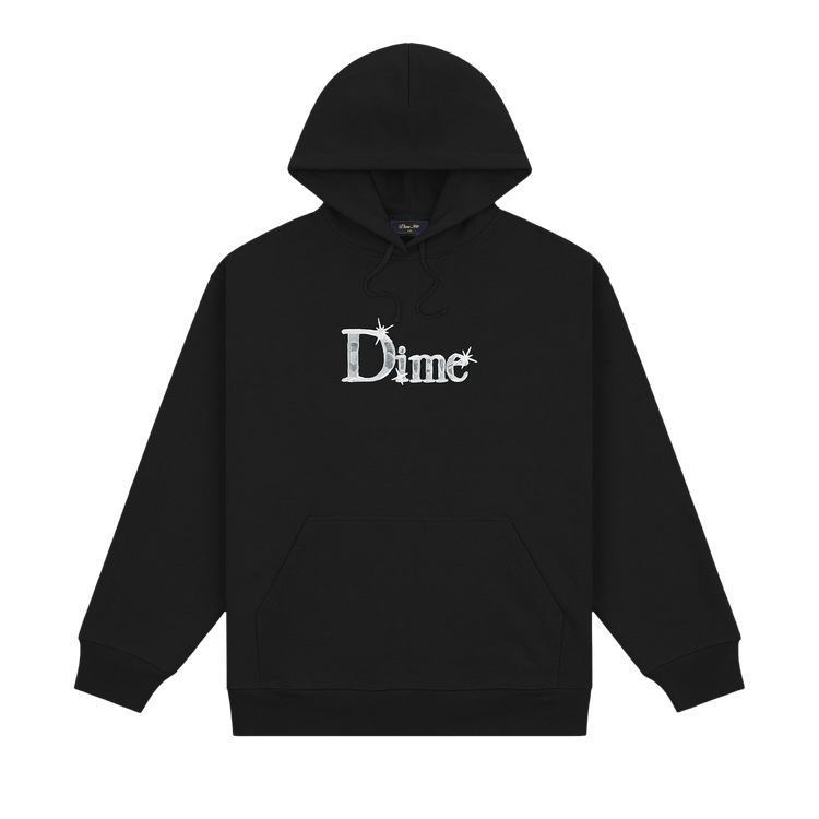 Dime Classic Shiny Hoodie "Black"