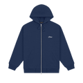 Dime Cursive Zip Hoodie "Navy"