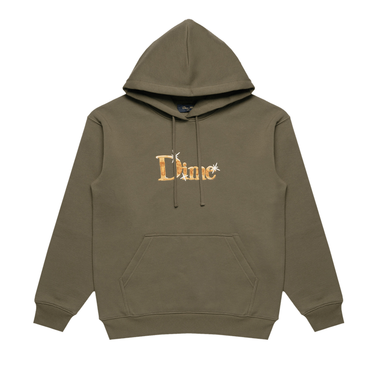 Dime Classic Shiny Hoodie "Dark Olive"