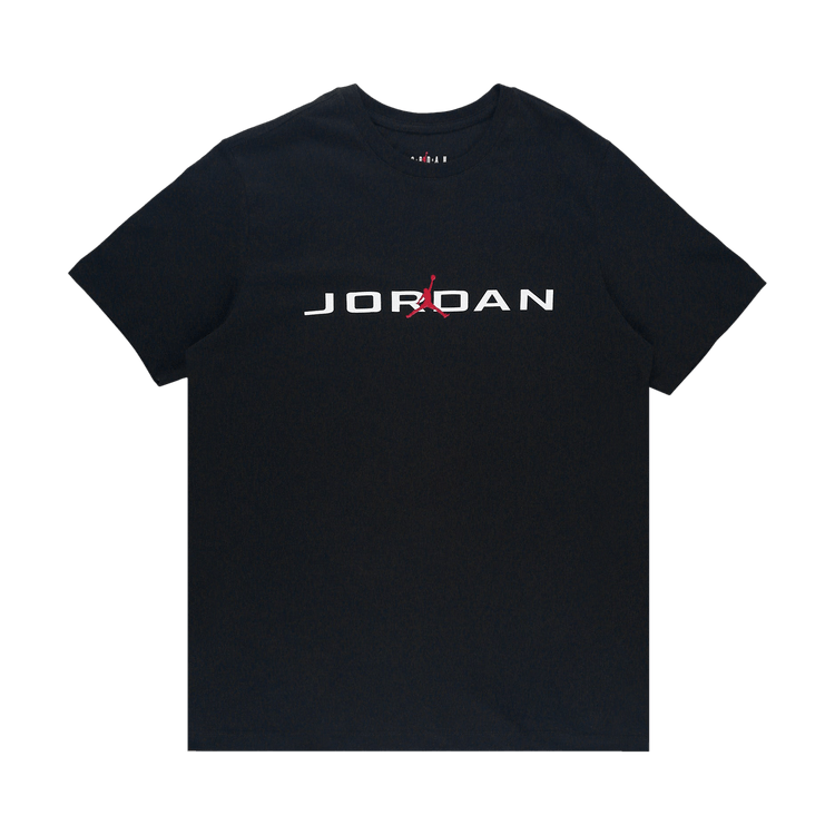 Air Jordan T-Shirt "Black/White/Gym Red"
