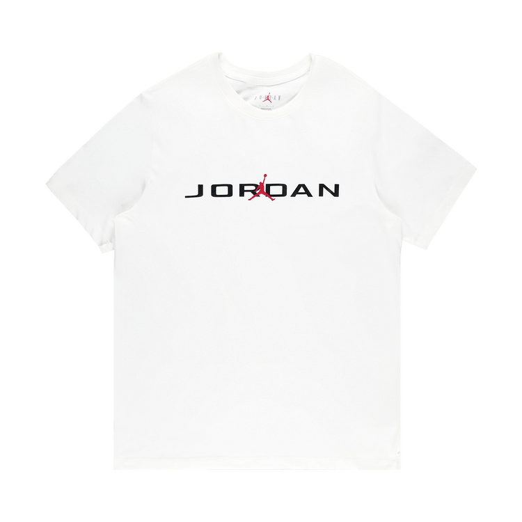 Air Jordan T-Shirt "White/Black/Gym Red"