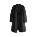 Ann Demeulemeester High Comfort Tailored Coat "Black"