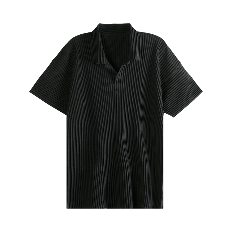 Homme Plissé Issey Miyake Polo Shirt "Black"