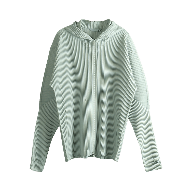 Homme Plissé Issey Miyake MC July Zippered Parka "Sericite Blue"