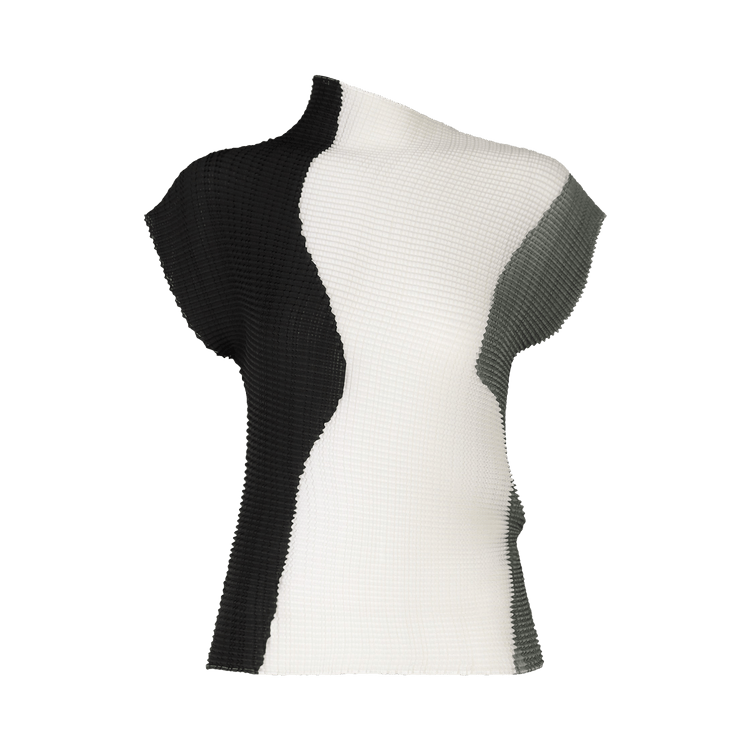 Issey Miyake Abstract Tint Pleats Shirt "Black Hued"