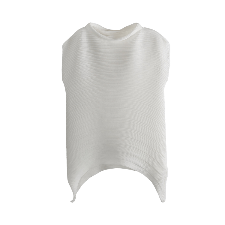 Pleats Please Issey Miyake Shee Bounce Knit Shirt "White"