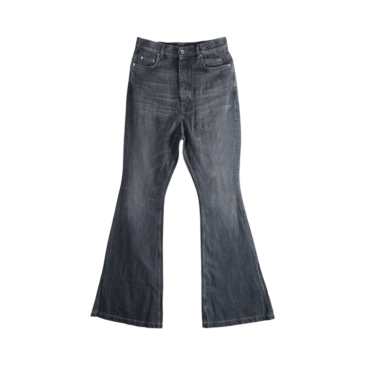 Rick Owens Denim Bolan Bootcut Pants "Washed Grey"