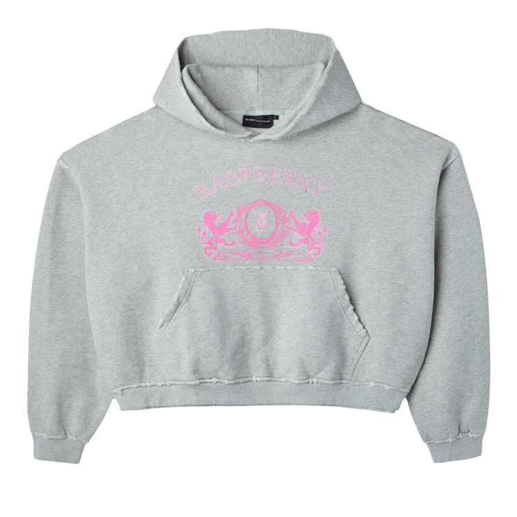 GV Gallery Raspberry Crest Hoodie "Heather Grey"