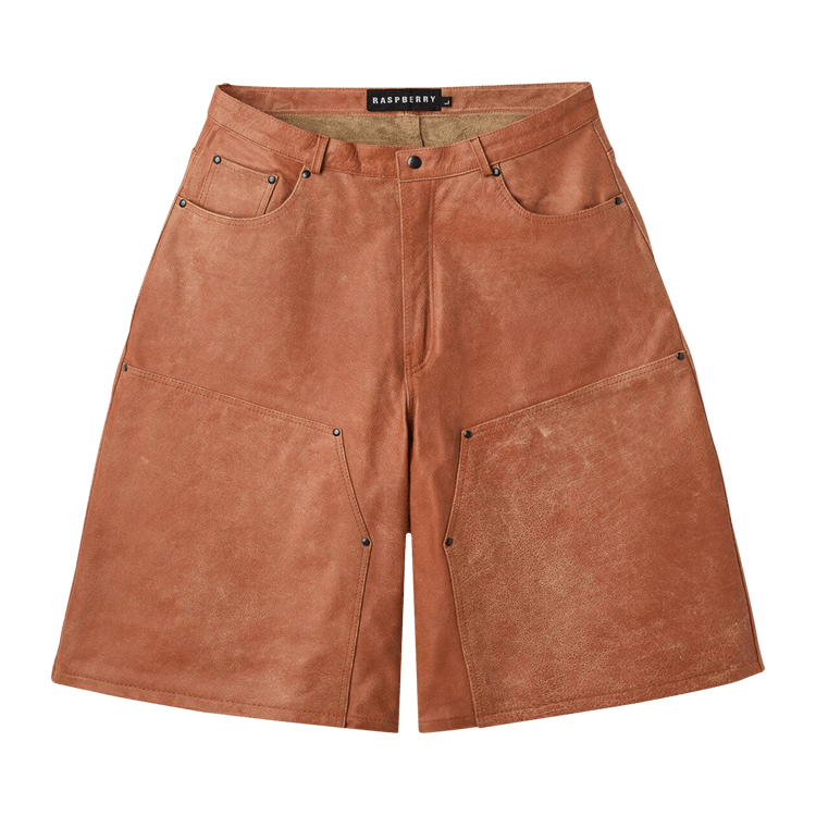 GV Gallery Mojave Leather Shorts "Orange"