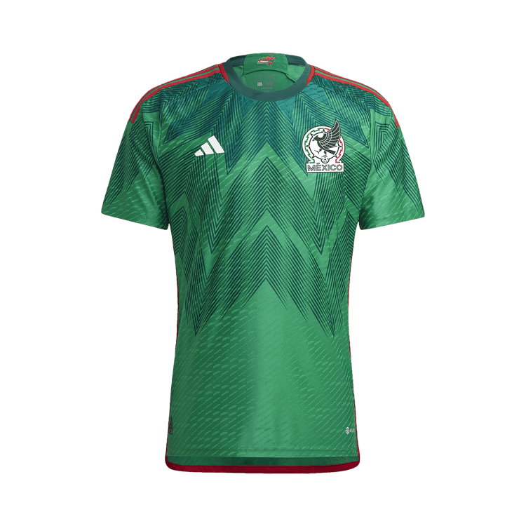 adidas Mexico 2022 Home Authentic Jersey "Vivid Green/Collegiate Green"