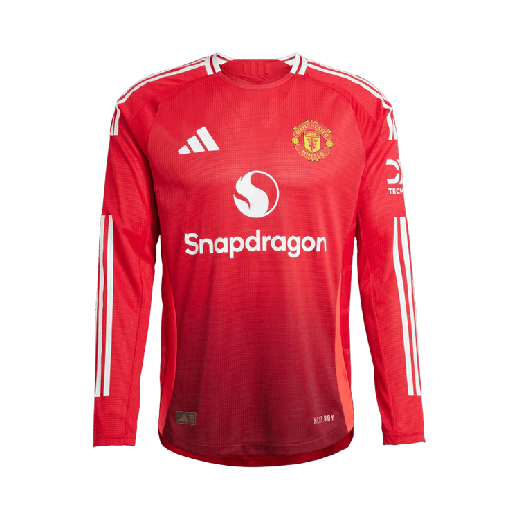 adidas Manchester United 24/25 Long Sleeve Home Authentic Jersey "Mufc Red"