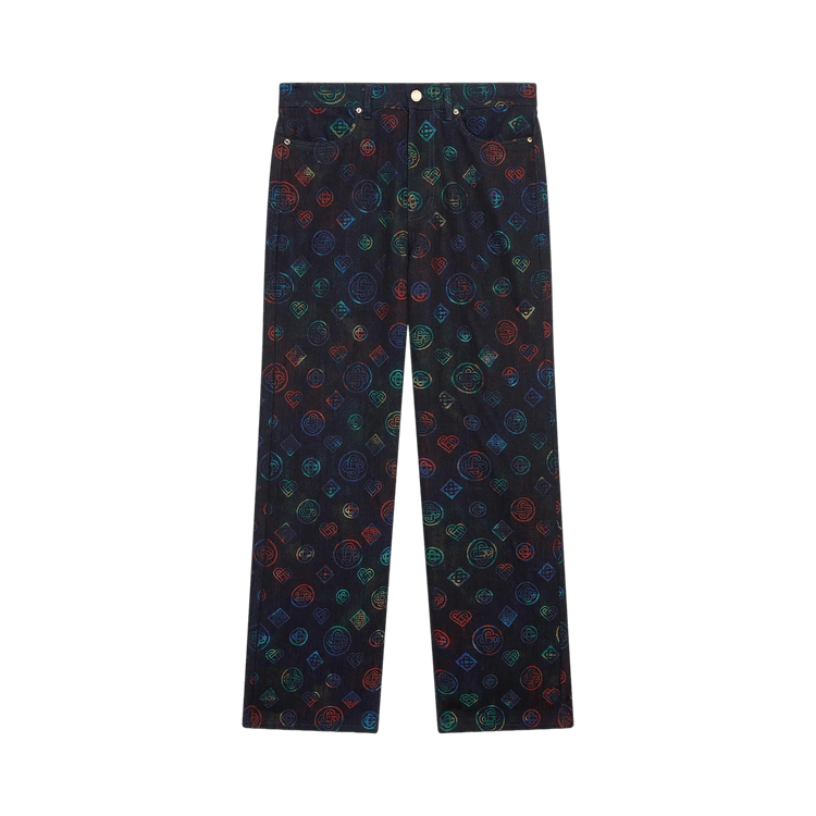 Casablanca Heatmap Denim Jeans "Black"