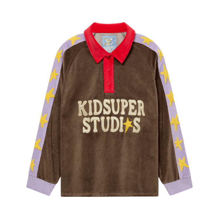 KidSuper Velour Stars Rugby "Brown"