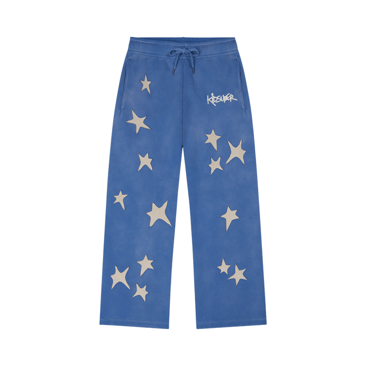 KidSuper Stars Patchwork Sweatpants "Blue"