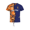 Martine Rose Lace Up Football Top "Orange Camo/Navy"