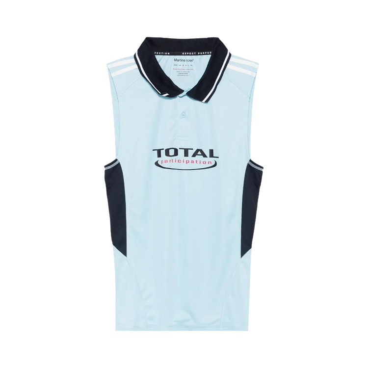 Martine Rose Shrunken Stretch Football Vest "Blue Light/Blue"