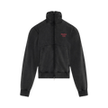 Martine Rose Hooded Zip Crew "Black Washed"