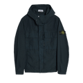 Stone Island Canvas Weave Cotton Hooded Field Jacket "Navy Blue"