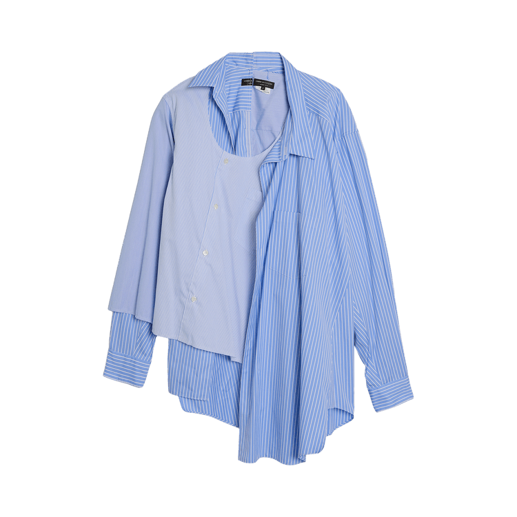 Comme des Garçons Homme Plus Broad Stripe Shirt "Sax/White"