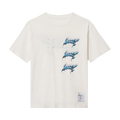 SATISFY MothTech T-Shirt Graffiti "Off White"