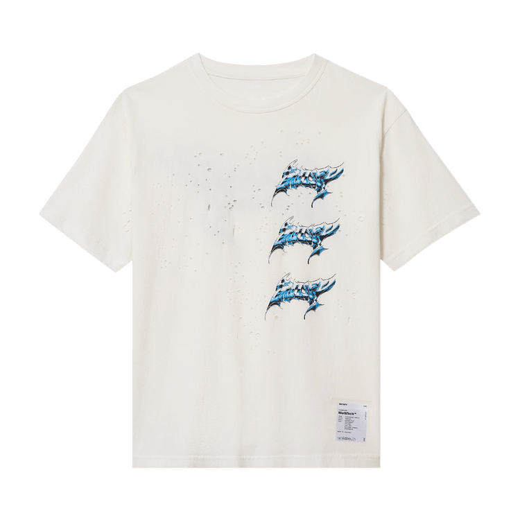 SATISFY MothTech T-Shirt Graffiti "Off White"
