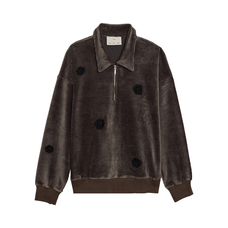 Song for the Mute Daisy Quarter Zip Jumper "Charcoal"