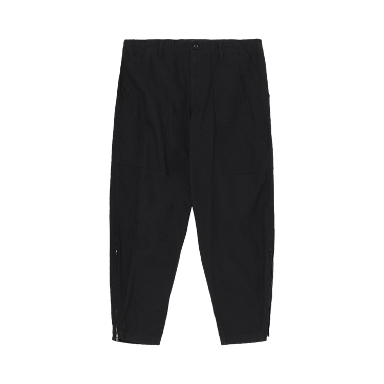 Yohji Yamamoto Pour Homme Hem Zip Painter Pants "Black"