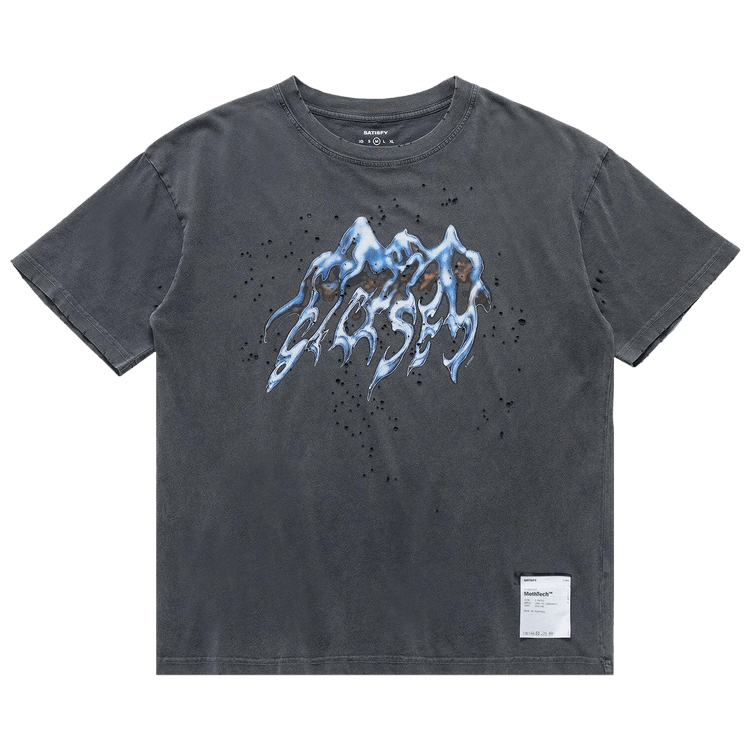 SATISFY MothTech T-Shirt Back Print "Aged Black"
