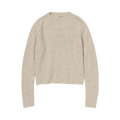 Auralee Cashmere Melange Knit Pullover "Top Grey/Beige"