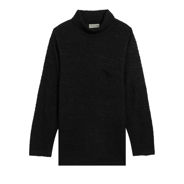 Yohji Yamamoto Pour Homme Turtle Neck Long-Sleeve Shirt "Black"