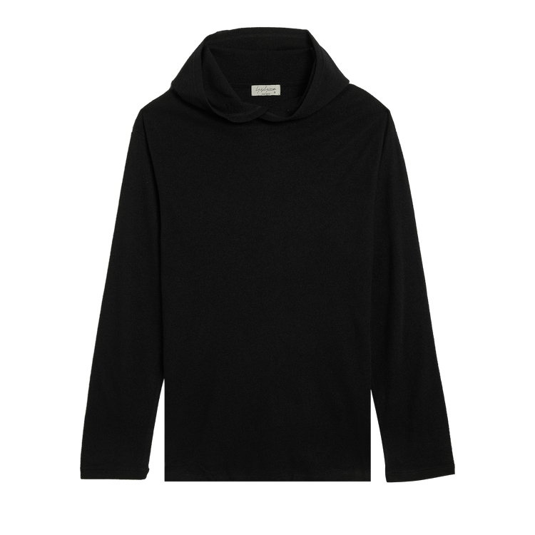Yohji Yamamoto Pour Homme Hooded Long-Sleeve Shirt "Black"