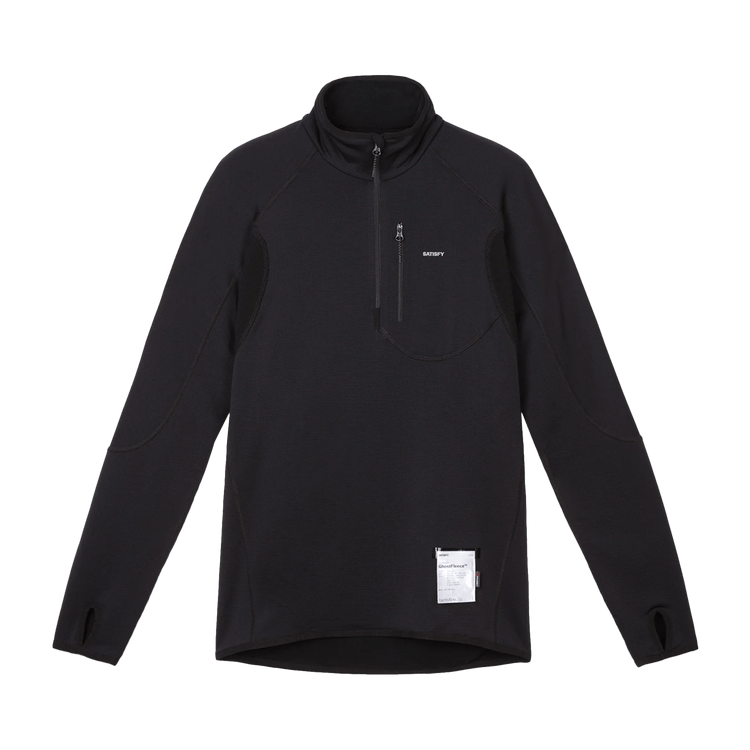 SATISFY GhostFleece Half-Zip Sweatshirt "Black"