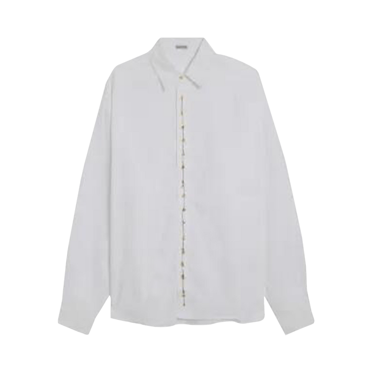 Glass Cypress Double Button Shirt "White"
