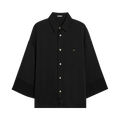 Glass Cypress Viscose Painters Shirt "Black"