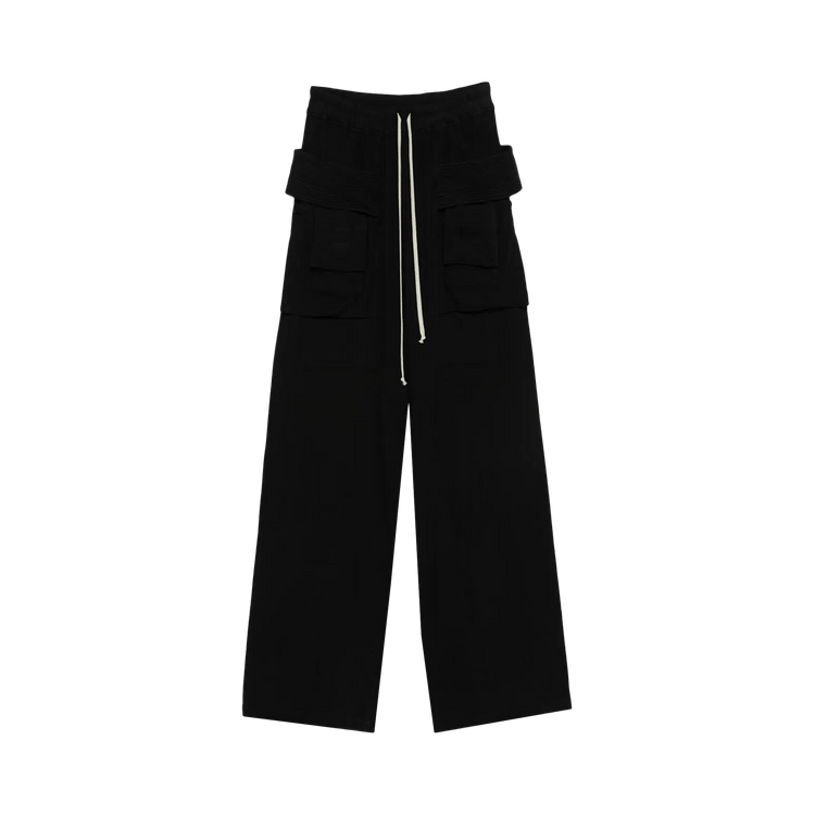 Rick Owens DRKSHDW Cargo Drawstring Wide Pant "Black"