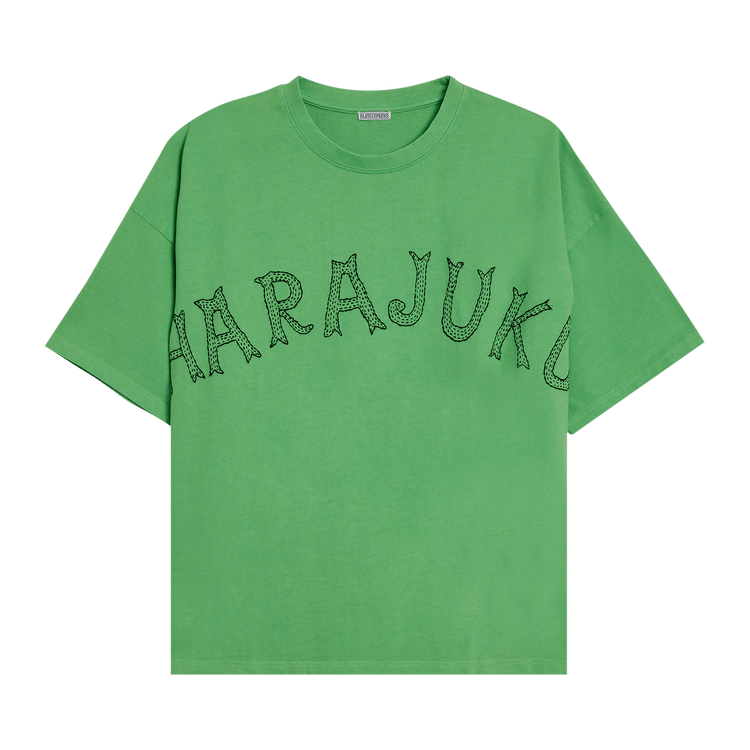 Glass Cypress Harajuku Print T-Shirt "Red"