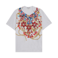 Comme des Garçons Polyester Smooth Print T-Shirt "White/C Pattern"