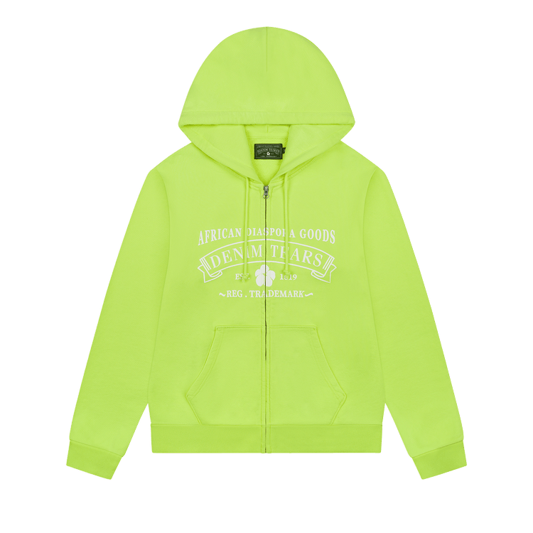 Denim Tears ADG Zip Hoodie "Lime"