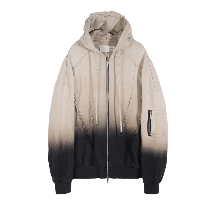Feng Chen Wang Deconstruction Zip Hoodie "Black/White"
